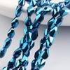 4/6/8mm Contas de Vidro Cristal com Furo Médio Contas Eixo Cor Eletrodepositada DIY Joias Contas Soltas Pulseira Acessórios de Cabelo Atacado
