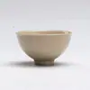 Caneca de Mestre Forno Ding Mo Ji com Ganso Selvagem Floral, Caneca de Chá com Escultura de Peônia, Caneca de Chá de Cerâmica, Caneca Antiga de Argila