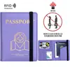 Viagem Internacional Porta-Passaporte de Couro PU Capa Protetora Anti-Roubo RFID Armazenamento de Documentos Porta-Cartão Bolsa para Passaporte Atacado