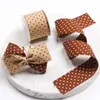 Cinta de Puntos de Doble Cara Cinta de Puntos Floral para Regalo Empaque Floral Pastel Lazo de Puntos Cinta de Tela de Puntos diy