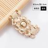 Fivela de Metal de Liga Hengmei Fivela de Prato Cheongsam Traje Antigo Estilo Nacional Botão de Letra Casaco da Dinastia Han Botão Decorativo para Roupa