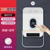 Calentador de baño de aire caliente montado en la pared, instalación sin taladro, doble uso para el hogar y el baño, control remoto inalámbrico