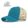 Gorras de Béisbol Transpirables de Malla de Algodón Lavado al por Mayor Transfronterizas, Gorras de Sol Transpirables para Mujer, Gorras con Visera de Verano, Gorras de Moda para Hombre