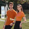 Camisa Polo Casual de Negócios Confortável de Seda Gelada 3D Transfronteiriça de Verão da Amazon, Disponível em Várias Cores, Top Masculino Respirável e Confortável