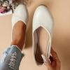 Sapatos da Mamãe, Sapatos de Bico Baixo de Uma Sola, Sapatos Femininos Planos de Solado Macio, Couro Macio, 2025 Estilo Casual Slip-On, Estilo Casual Início da Primavera 2026