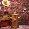 Estilo Industrial Retro Arte de Hierro Cubo de Basura Grande Adornos Creativos Hogar Baño Estudio Restaurante Decoraciones