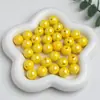 Dingyi 16mm Luna Fría Cuentas Redondas de Colores Cuentas Acrílicas Galvanizadas con Agujero Cuentas Sueltas Accesorios para Cadena de Teléfono Móvil DIY
