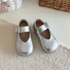Zapatos Coreanos Nuevos de Primavera para Niños Pequeños, Zapatos de Princesa Tejidos para Niñas, Zapatos de Cuero Bajos de Moda para Niñas Mayores