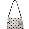 Bolso de axila para desplazamientos con gran capacidad, diseño de lunares, un solo compartimento, estilo coreano, nicho, uso diario de verano, nuevo modelo 2026