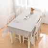 Toalha de Mesa de Jantar Doméstica Anti-óleo Anti-queimadura Estilo Ins Fácil de Limpar Estilo Pequeno Fresco Xadrez Impermeável Não Lavável Toalha de Mesa de Centro