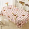 Mantel tipo crema, impermeable y resistente al aceite, tapete de mesa sin lavado, lujo ligero con una sensación de alta gama, forma ovalada, mantel para mesa de centro estilo ins