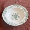 Cerámica Color Bajo Cubierta Espiral de Flores Verde Británico Vajilla Occidental Plato Platillos Juego Plato Sopa Plato Hogar Taza