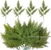 Simulación de pino y ciprés de Amazon: combinación de bayas rojas y verdes, agujas de pino navideñas, adornos florales para la mesa del comedor.