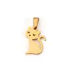 Colgante de cadera transfronterizo con un diseño lindo y juguetón. Acero inoxidable, bañado en oro de 18 quilates, accesorios de colgantes para joyería DIY, venta al por mayor y personalizable