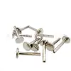 Haste de Reposição para Piercing Labial de Liga de Titânio Polida Espelhada Jiang Ti F136 Haste de Reposição de Liga de Titânio G23 Joia para Piercing Corporal Unha do Osso da Orelha