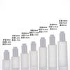 Botella de Vidrio Transparente para Aceites Esenciales 15ml Botella con Gotero Esmerilada Botella Presión para Loción Botella Cosmética traje Combinación