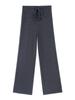 Pantalones Rectos de Modal Grises para Mujer, Nueva Versión Estrecha de Otoño e Invierno, Estilo Perezoso, Largos Hasta el Suelo, Cintura Alta, Pantalones Casuales de Pierna Ancha