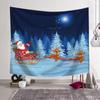 Tapiz de Navidad Personalización Amazon Transfronterizo Sala de Estar Dormitorio Mesita de Noche Habitación Tela de Fondo Pintura Colgante Colgante de Pared