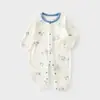 Macacão de Verão para Bebê, Romper Fino de Modal para Meninos e Meninas, Roupa com Ar Condicionado para Recém-Nascidos e Bebês