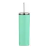 Taza Termo Portátil para Coche de 20 oz Sublimación Termo de Acero Inoxidable 304 Recubierto con Tapa de Popote Taza Recta Venta al por Mayor
