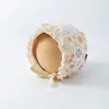 Gorro de Bebé Estilo Primavera y Otoño con Ribete de Encaje Gorro de Princesa Dulce y Lindo para Bebé Niña Algodón Puro con Cordones Gorro Cortavientos con Protección para las Orejas