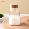 Pote Quantitativo Multiuso para Temperos, Pote de Sal à Prova de Umidade, Frasco de Plástico com Controle de Sal, Pote para Glutamato Monossódico, Recipiente para Temperos de Cozinha