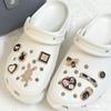 Adaptación Transfronteriza Cross Crocs Zapatos DIY Hebilla de Flor Removible Exquisito Diamante Brillante Conejo Decorativo Hebilla de Flor para Zapatos