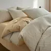 Nueva Colección Primavera/Verano 2026: Juego de Cama de Cuatro Piezas Jacquard Teñido en Hilo Grado A 100% Algodón Transpirable y Suave con la Piel Gasa de Doble Capa Algodón Lavado