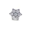 Aretes de Aleación de Titanio F136 Perno para Cartílago de la Oreja Estrella Hexagonal Redondo Circonita Cúbica Rosca Interna G23 Titanio Joyería para Piercings Corporales Accesorios