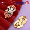 Longzhiyu 18 Años de Metal Personalizado Dibujos Animados Pintura Animal Logotipo Combinación Insignia Giratoria Broche Proveedor