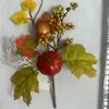 Ramos de Flores Decorativas de Ação de Graças para Novos Produtos Transfronteiriços, Decorações para o Festival da Colheita de Outono, Abóboras Folhas de Bordo, Ramos Curtos para Halloween