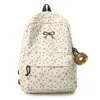 Mochila com Laço Estilo Coreano para Meninas, Mochila de Veludo Cotelê para Alunas do Ensino Fundamental, para Ir ao Trabalho, Viagens, Mochila Escolar Feminina para Estudantes