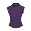 Camiseta Rosa de Manga Corta para Mujer en Verano Delgada Sexy Estilo Pura Pasión Ropa Dopamina Top de Camiseta sin Mangas de Cuello Medio