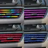 Tira decorativa de salida de aire acondicionado para coche, clip creativo, suministros interiores modificados, tira brillante electrochapada en forma de U, color universal