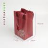 Bolsa de papel roja para joyería, embalaje exterior, caja de regalo, bolsa de papel, bolsa de regalo de cartón blanco