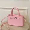 Bolso Texturizado Modelo Nuevo 2026 Calidad de Exportación para Mujer, Bolso de Hombro Texturizado con Patrón de Lichi, Bolso Cuadrado Pequeño Versátil de Moda