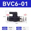 Micro Mini Válvula de Bola Bvc-4 Válvula Manual de una Sola Palanca Bvl-6 Interruptor Neumático Bvlc6-M5 Válvula Manual de Tubería de Aire