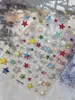 Patrón Hormiga Colorido Dopamina Cuadros Pegatinas para Uñas Lámina Dorada Pentagrama Pegatinas de Arte para Uñas Moda Pegatinas Accesorios Yt8015