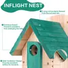 Casa de pájaros de madera para exteriores transfronteriza para periquito, colgante de jaula, adorno de casa de pájaros, casa de pájaros de madera pastoral para exteriores