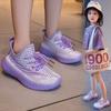 2025 Nova Primavera e Outono Sapatos Infantis Antiderrapantes de Tricô Fly-Knit Coco Slip-On Tricô Sapatos Esportivos para Bebê para Uso Externo