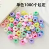 Cuentas de ábaco de rueda de macarrón, cuentas con forma de flor, cuentas cuadradas, cuentas sueltas, cuentas acrílicas para ensartar DIY, dijes para bolsos, llaveros, accesorios para pulseras