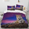 Juego de Cama de Tres Piezas con Estampado de Animales 3D Impresión Digital Amazon Exportación Europea y Americana Textiles para el Hogar Ropa de Cama Personalizable con Imágenes