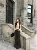 AS OFFICIAL Nuevo Estilo Francés Suave de Principios de Otoño Versátil Estilo Capa Blusa Plegada Falsa de Dos Piezas para Mujer 28716