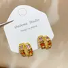 Pendientes Huaer y Junior Dilraba Elegantes Cuentas de Colores Hebilla para Oreja Lujo Ligero Gama Alta Pendientes de Verano