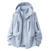 Chaqueta de Montañismo a Prueba de Viento e Impermeable para Pareja con Relleno Desmontable (Forro polar) Forro, Tres en Uno 0.05kg Juego de Piezas