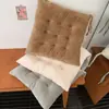 Cojín de Asiento de Felpa Simple para Oficina, Estudiante, Silla de Aula, Almohadilla para Sentarse Largo, Cojín para Glúteos, Estera Gruesa Cómoda para Taburete en Casa