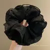 Elástico para el Cabello Satinado Elegante de Lunares Estilo Coreano Versátil Scrunchie Retro Accesorio Duradero para el Cabello Tocado