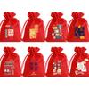 Fabricante en stock bolsa de la suerte bolsa con cordón rojo bolsa con cordón bolsa para dulces y snacks bolsa de regalo de Buenos Deseos bolsa de regalo para examen de ingreso a la preparatoria