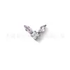 Aretes de Aleación de Titanio F136 con Circonita Cúbica en Forma de Marquise, Joyería para Piercing de Labio con Rosca Interna de Titanio G23