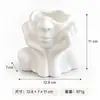 Tubo de Almacenamiento para Brochas de Maquillaje con Cara Humana Abstracta Escandinava, Organizador de Escritorio para Tocador, Estante de Almacenamiento para Sombra de Ojos y Pincel para Cejas